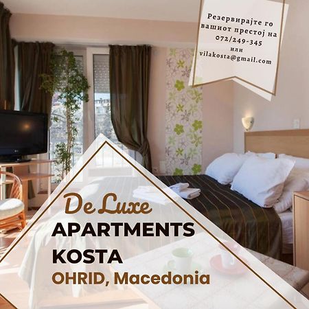 De Lux Apartments Kosta Center โอครีด ภายนอก รูปภาพ