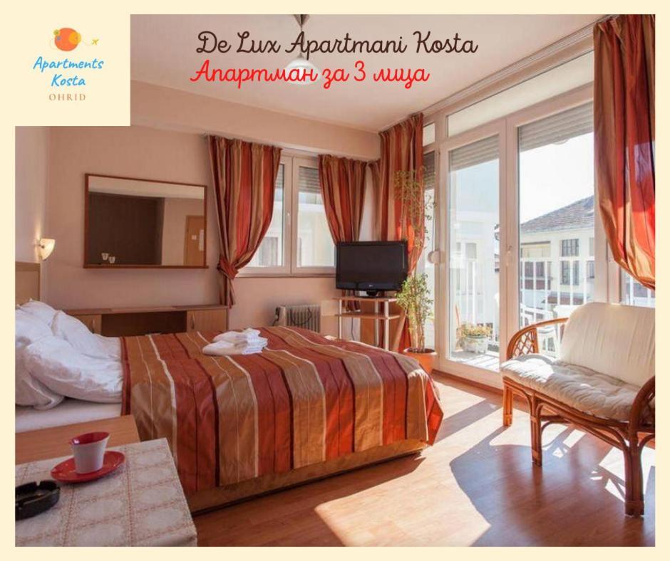 De Lux Apartments Kosta Center โอครีด ภายนอก รูปภาพ