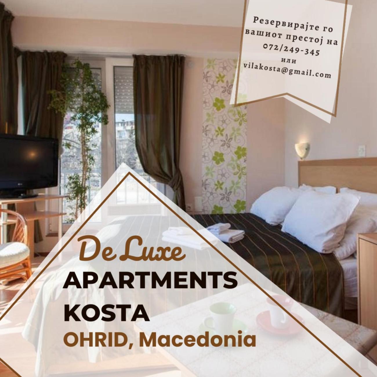 De Lux Apartments Kosta Center โอครีด ภายนอก รูปภาพ